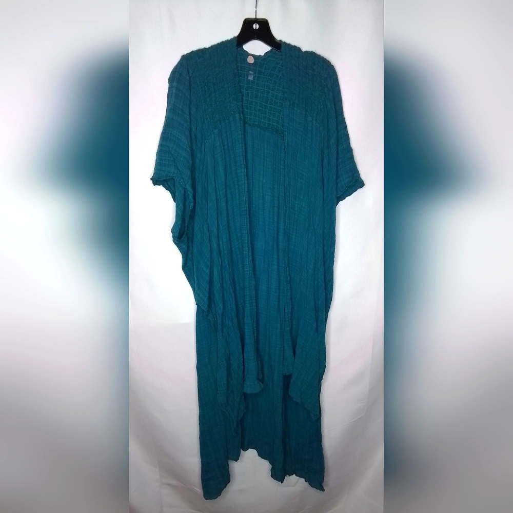 FP/FREE PEOPLE ONE ANGELICA OPEN FRONT LONG KIMONO